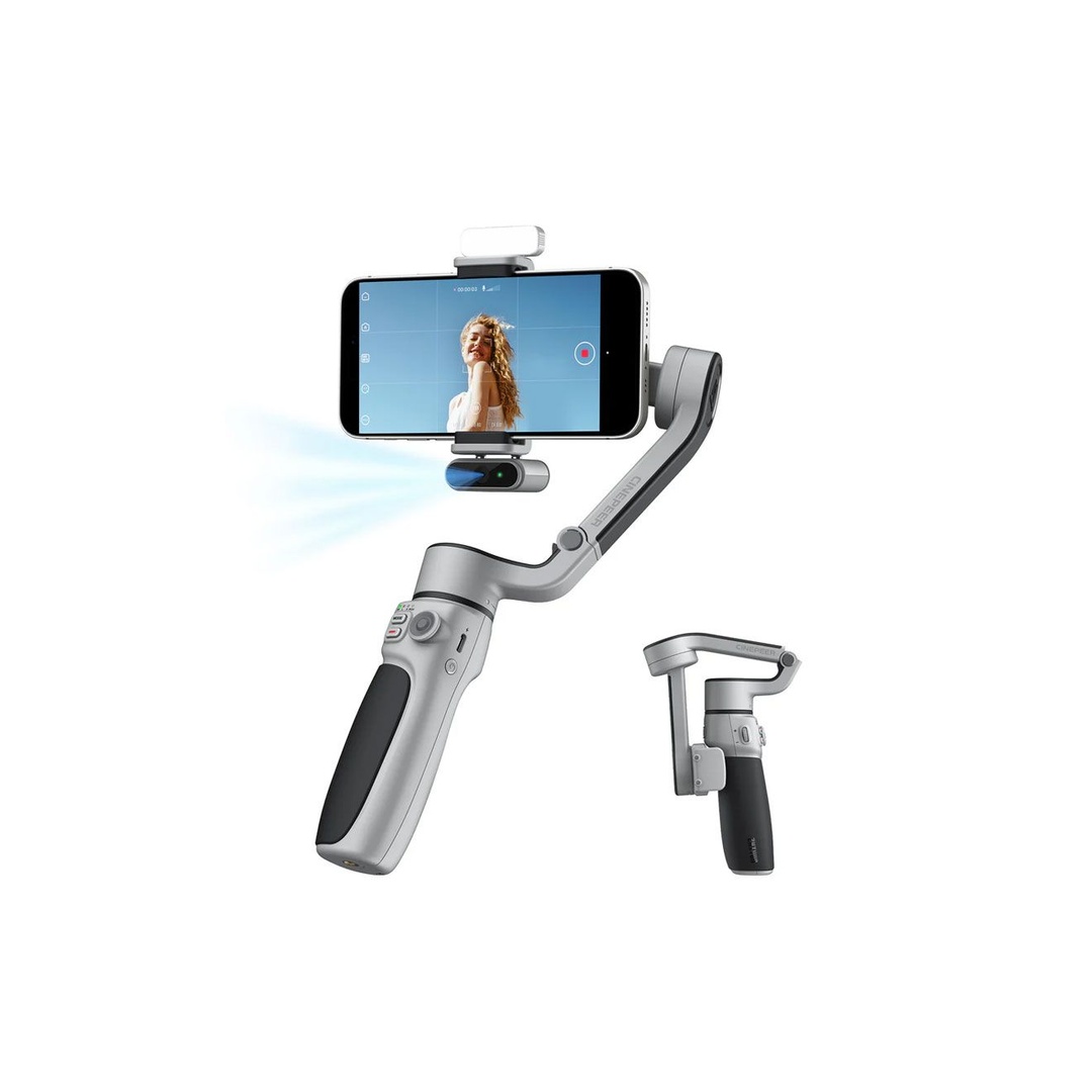 زيون حامل هاتف Cinepeer CQ5 مثبت ثلاثي المحاور - أبيض