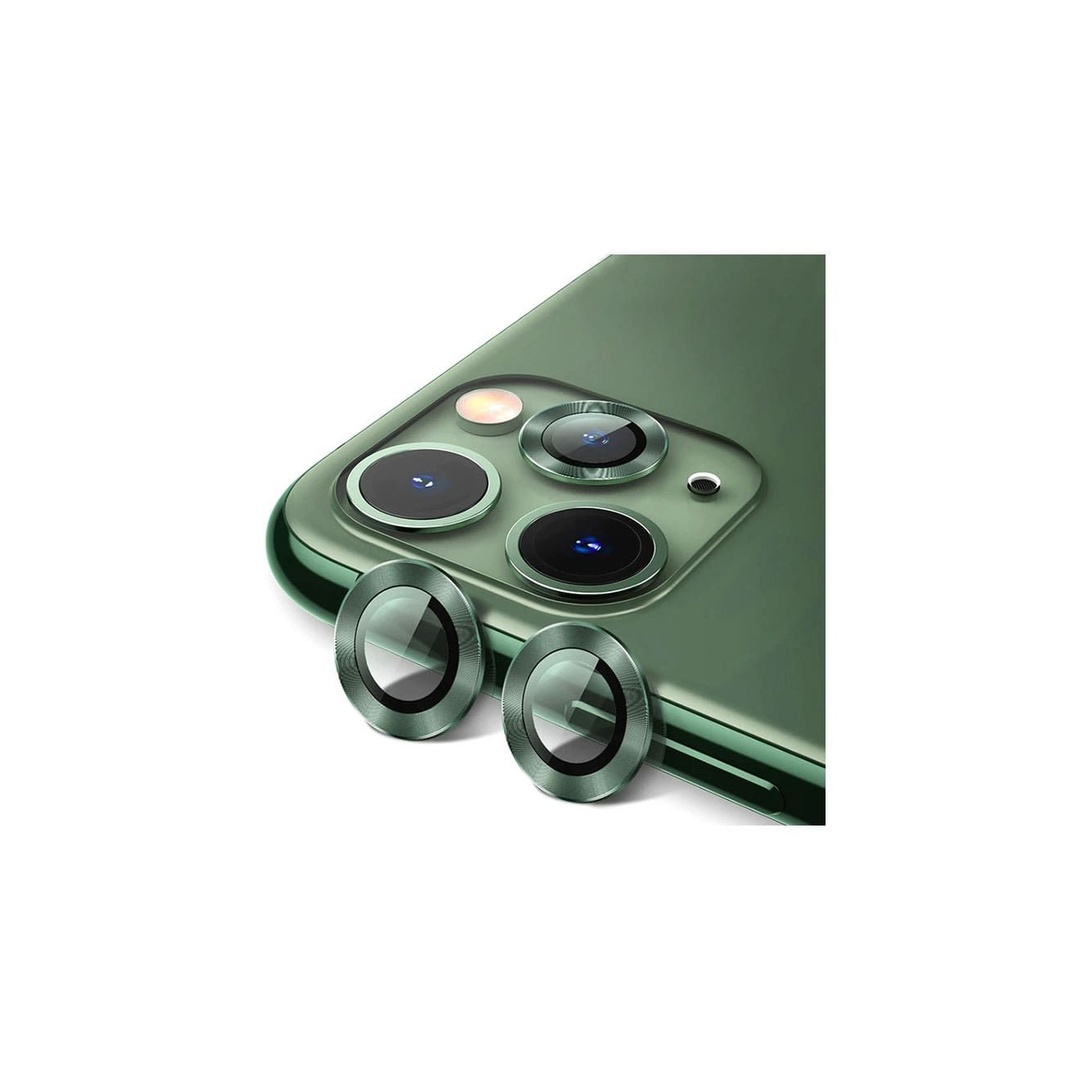 واقي عدسات - 2 قطعة - لهاتف أيفون 14 و 14 بلس & 15 بلس - أخضر