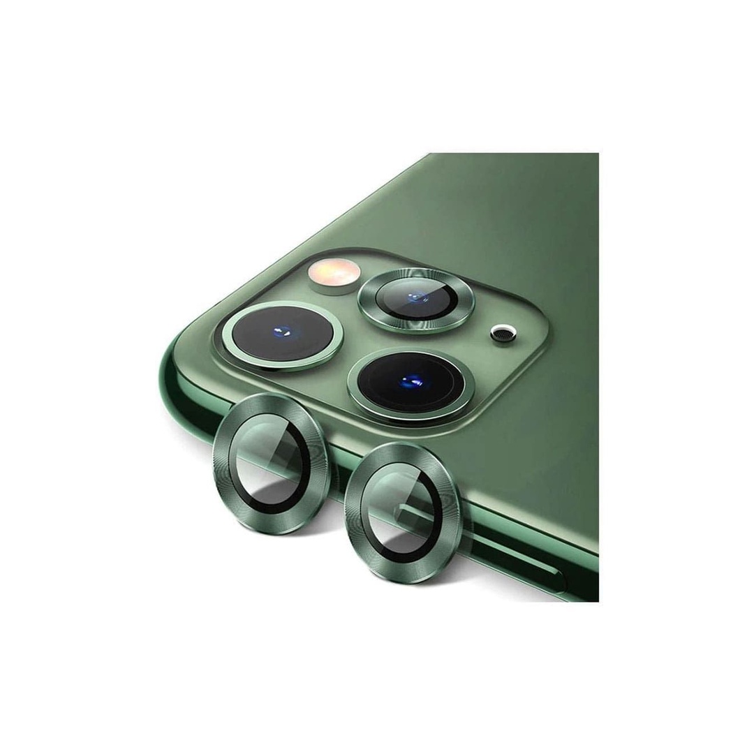 واقي عدسات - 3 قطع - لهاتف أيفون 14 برو و 14 برو ماكس - أخضر