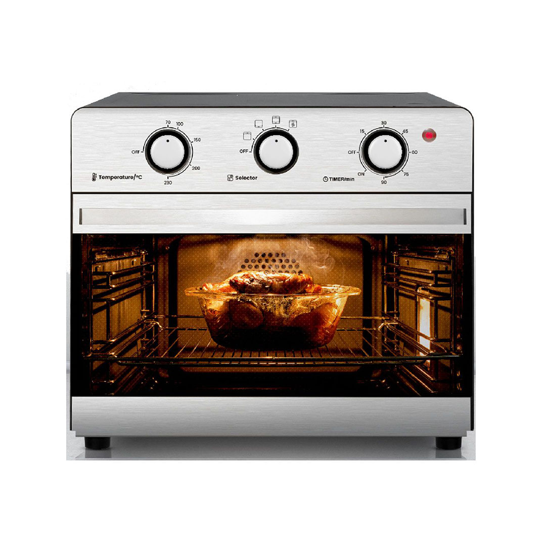 فريش قلاية هوائية فرن 25 لتر - 1600 وات - ميكانيكية - فضي - 19008