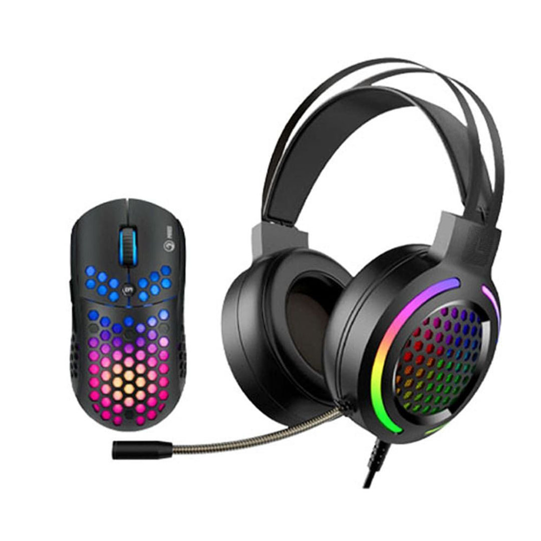 MH01BK سماعات رأس و ماوس للألعاب - أسود