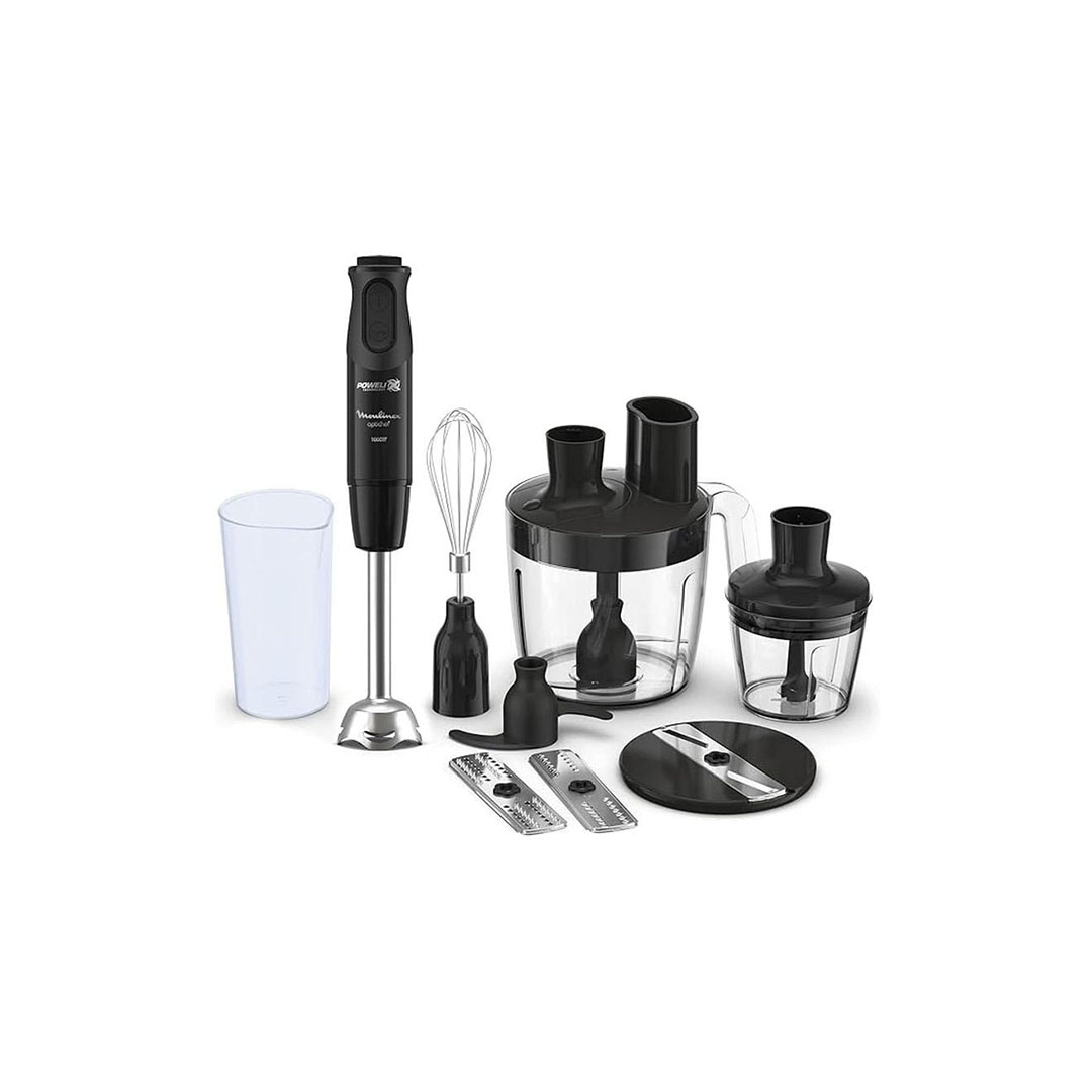 مولينكس هاند بلندر اوبتي 1000 وات - 20 سرعات - مع 4 ملحقات - أسود - DD6553EG