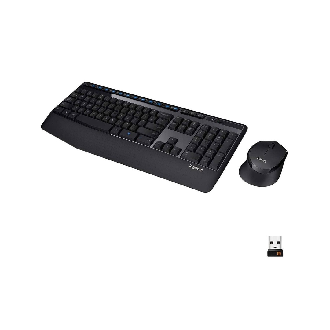 لوجيتيك ماوس و كيبورد لاسلكي - أسود KB040