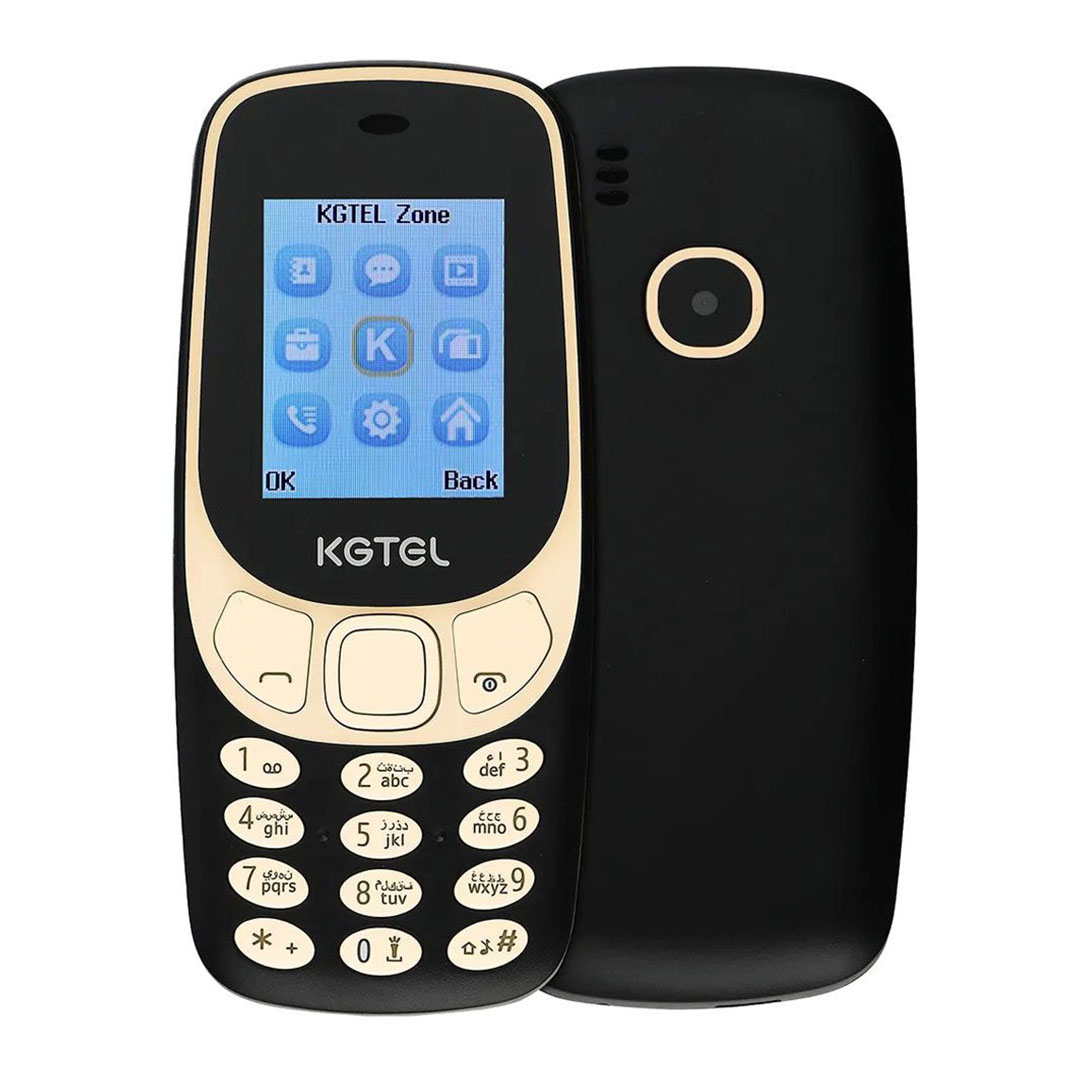 موبايل KGTEL kg3310 - ثنائى الشريحة - أسود / ذهبي