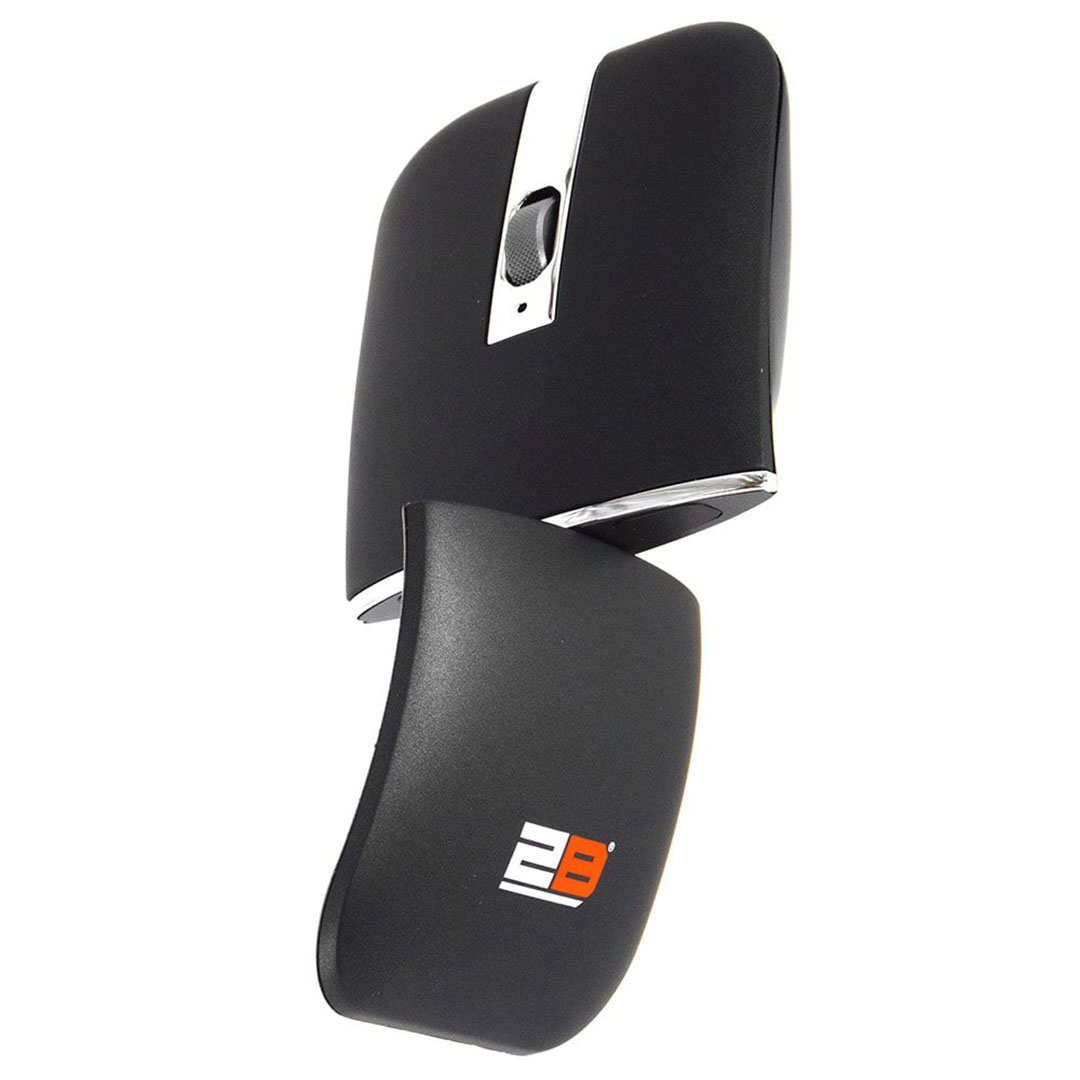 MO305 ماوس لاسلكي قابل للشحن - أسود/فضي