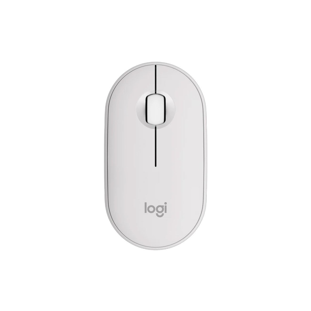 لوجيتك ماوس Pebble بلوتوث - أبيض MO841