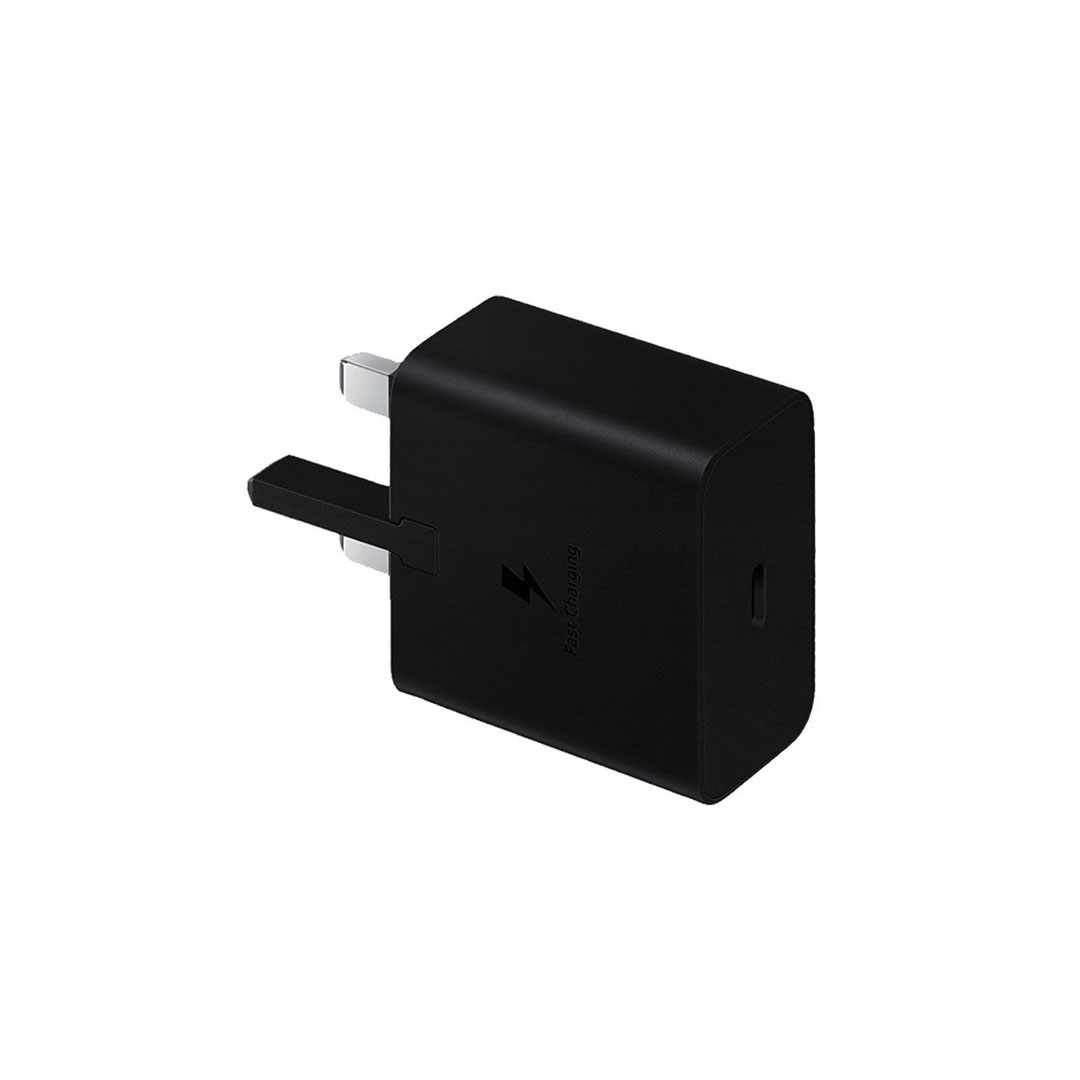 شاحن سامسونج فيشة ثلاثية تايب سي - أسود - 15 وات