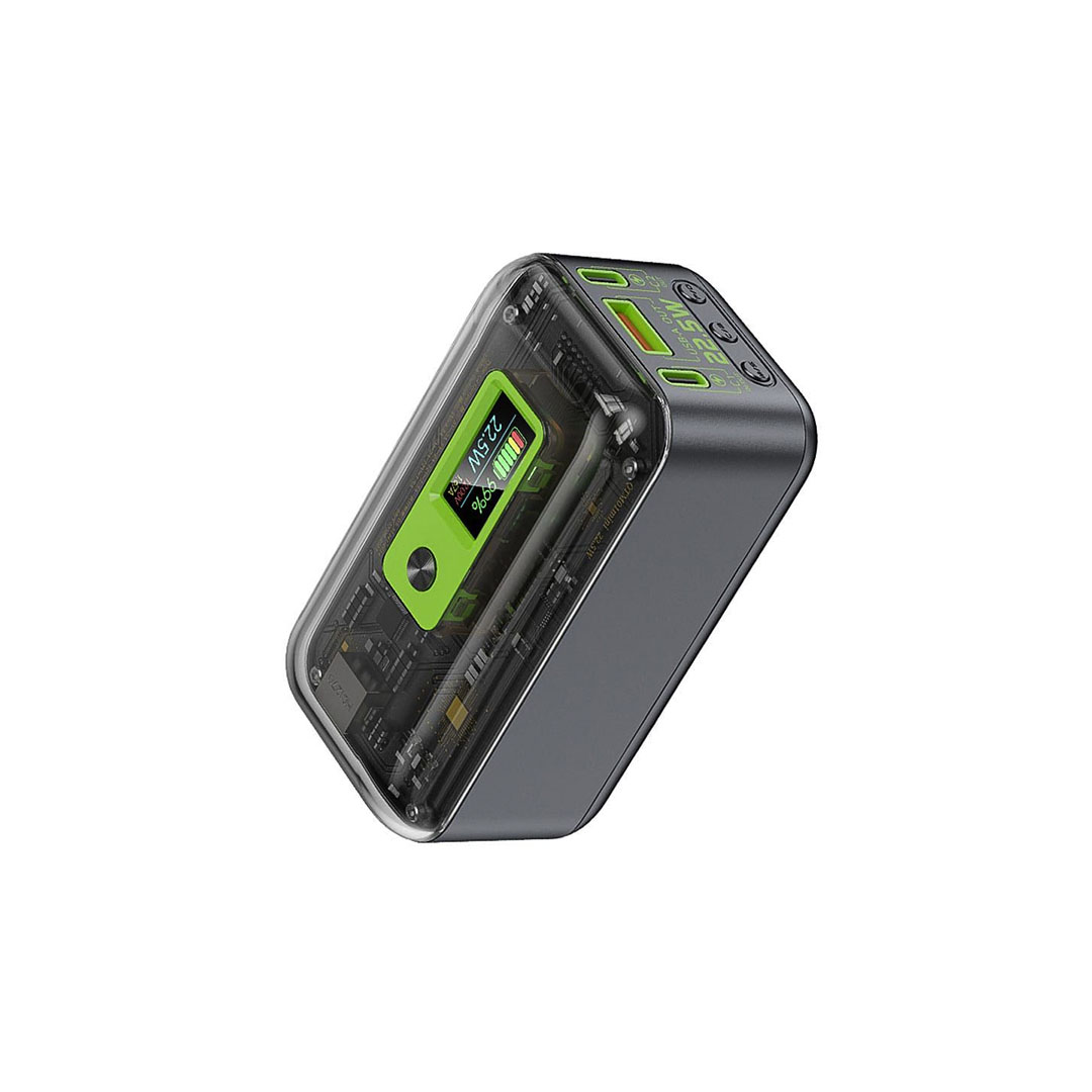 باور بانك ديفيا 10000 أمبير شحن سريع - 22.5W - أسود/أخضر