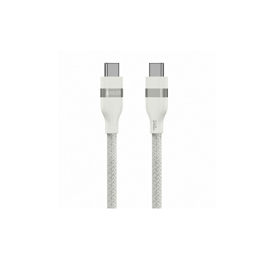 كابل أنكر تايب سي - 1 متر - 240 وات - أبيض - A82E2H21