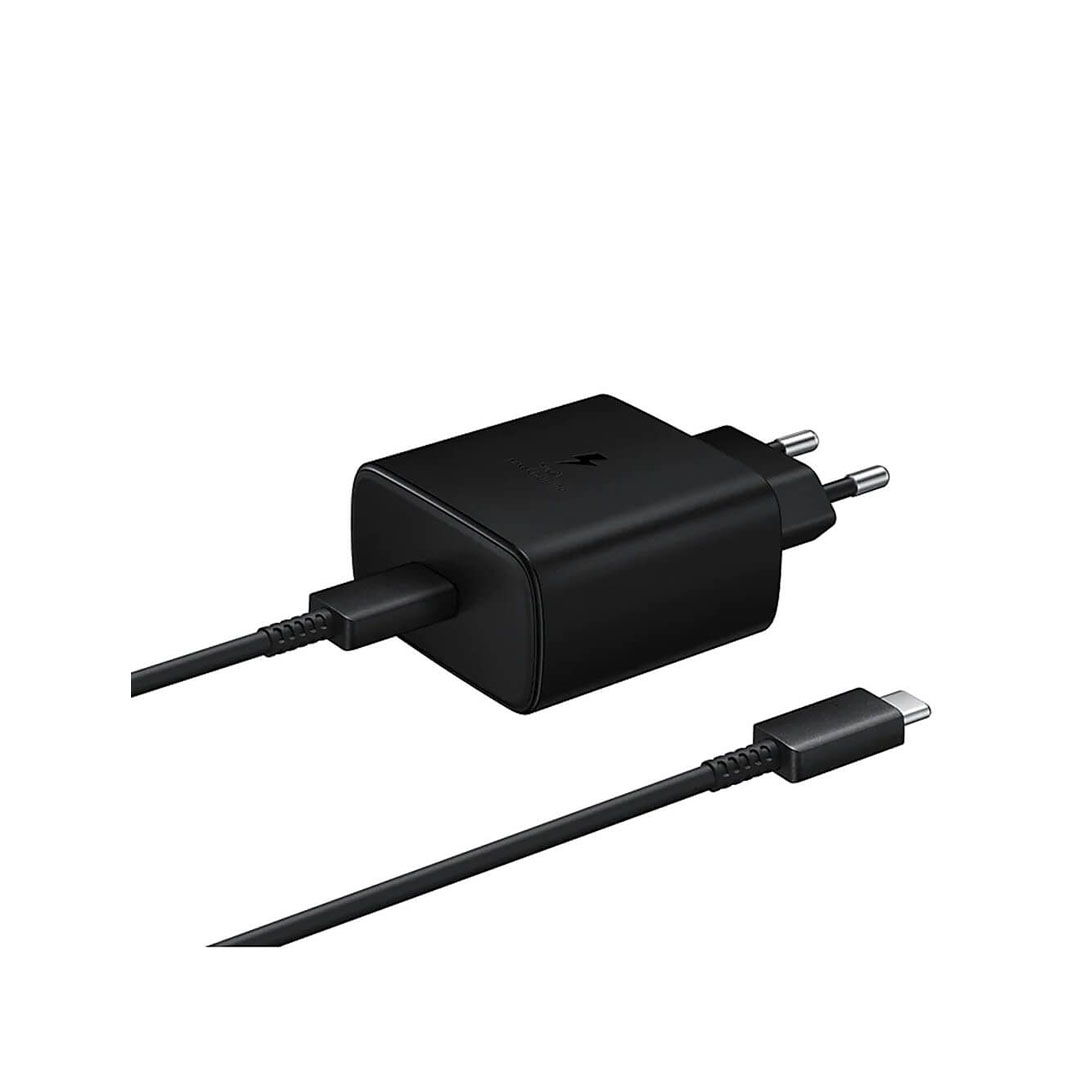 سامسونج شاحن - 45 وات - 1.8 متر- أسود