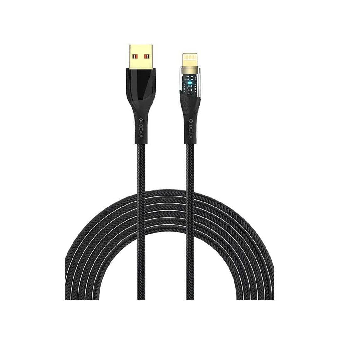 كابل شاحن ايفون 1 متر - USB/Lightning - أسود