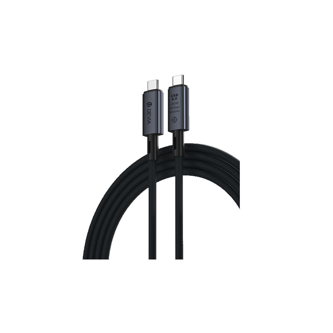 كابل ديفيا سريع 240 وات - 1 متر - أسود - EC641