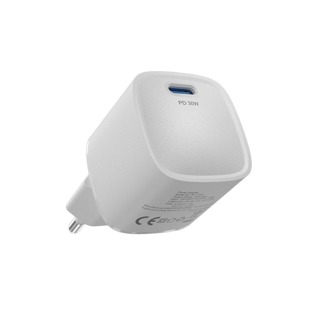 MP-77-5 شاحن سريع صغير Smart Series PD EU- 30 وات - أبيض