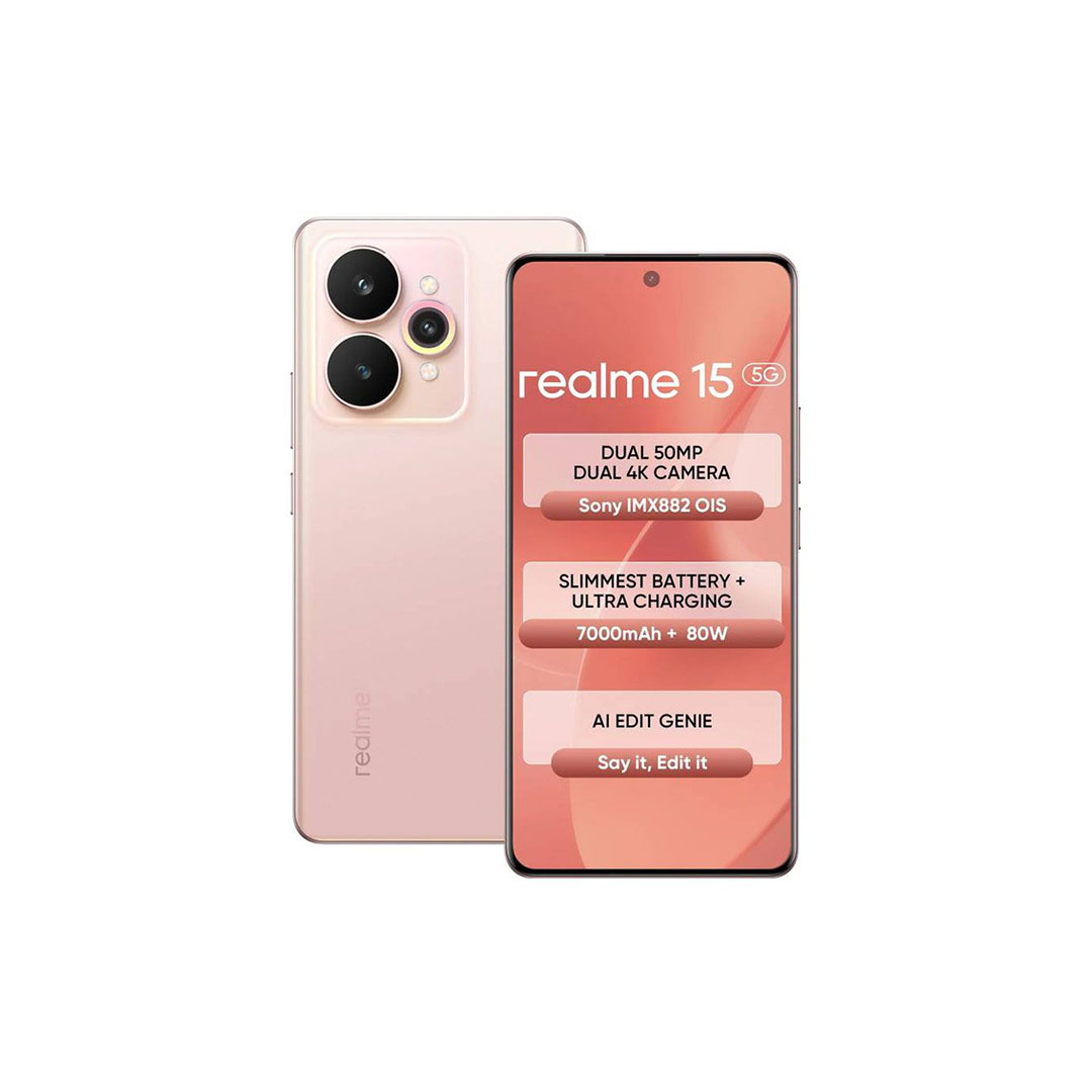 ريلمى 15 5G - رامات 12 جيجا - 256 جيجا بايت - بينك