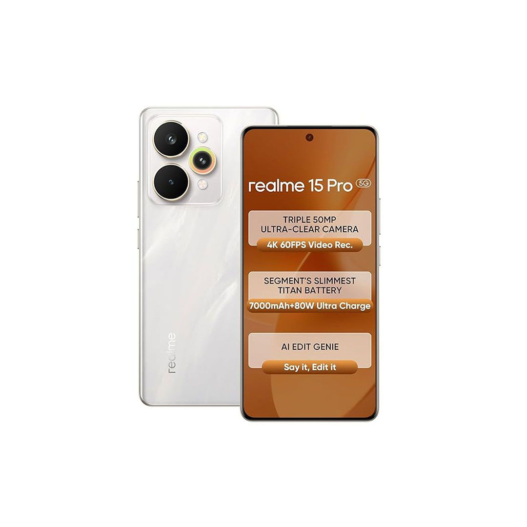 ريلمى 15 برو 5G - رامات 12 جيجا - 256 جيجا بايت - فضي