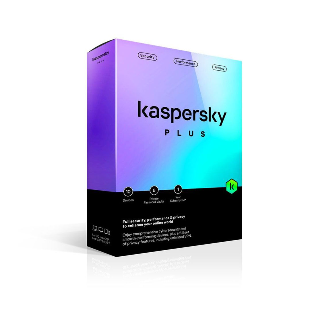 برنامج Kaspersky Plus للحماية الشاملة - ME 3 - Dvc 1Y Bs Box