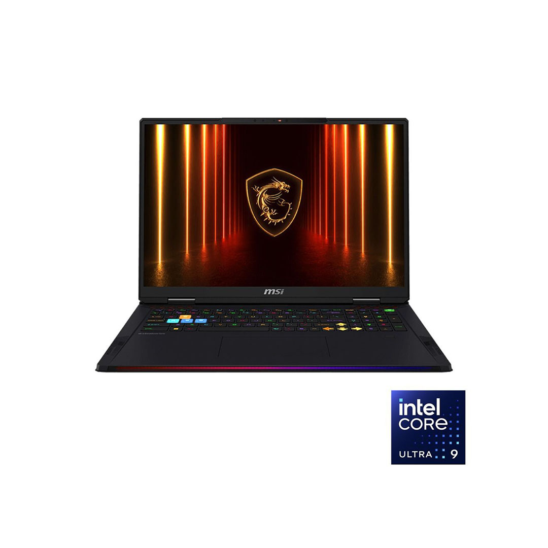 لاب توب ام اس اي Raider 18 HX Ai - الترا 9 - 64GB - 2TB - RTX5090 - 18" UHD - اسود
