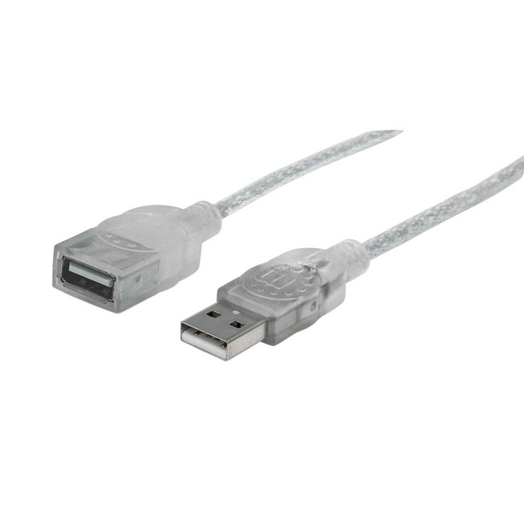 336314 كابل تطويل USB - متر 1.8 - فضي