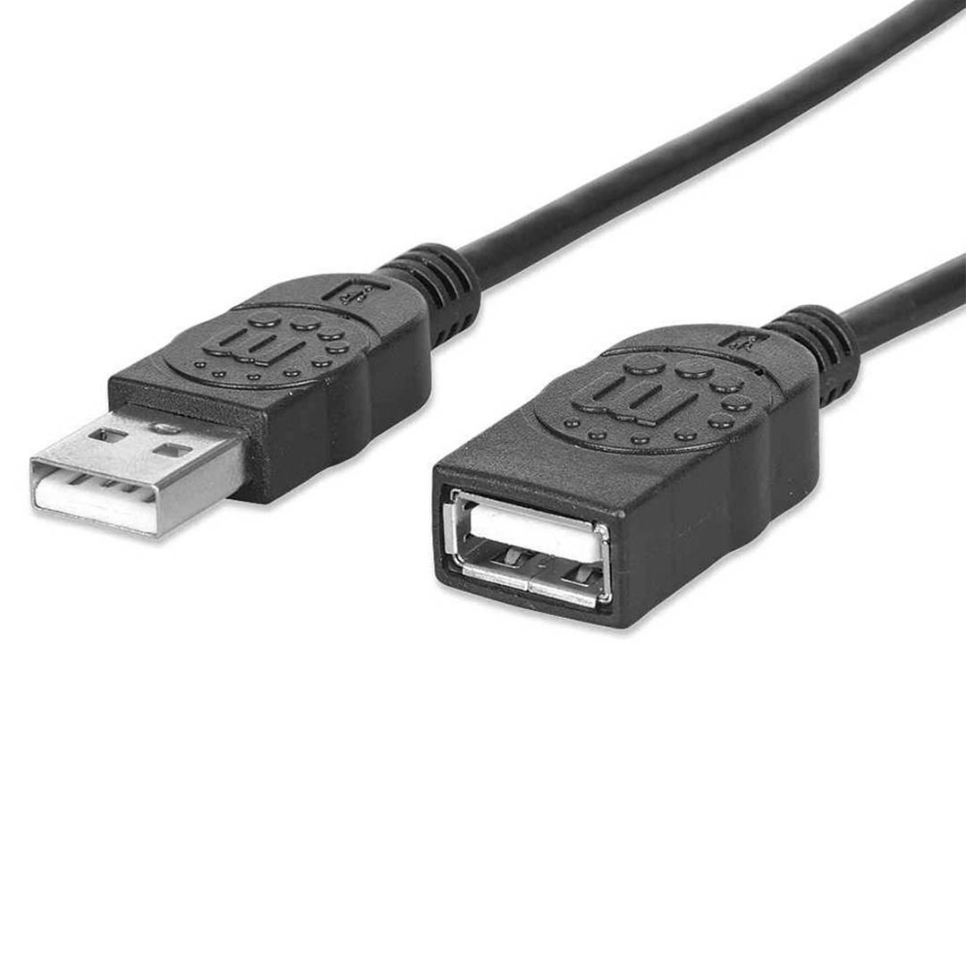 393850 كابل تطويل USB - متر 3 - أسود