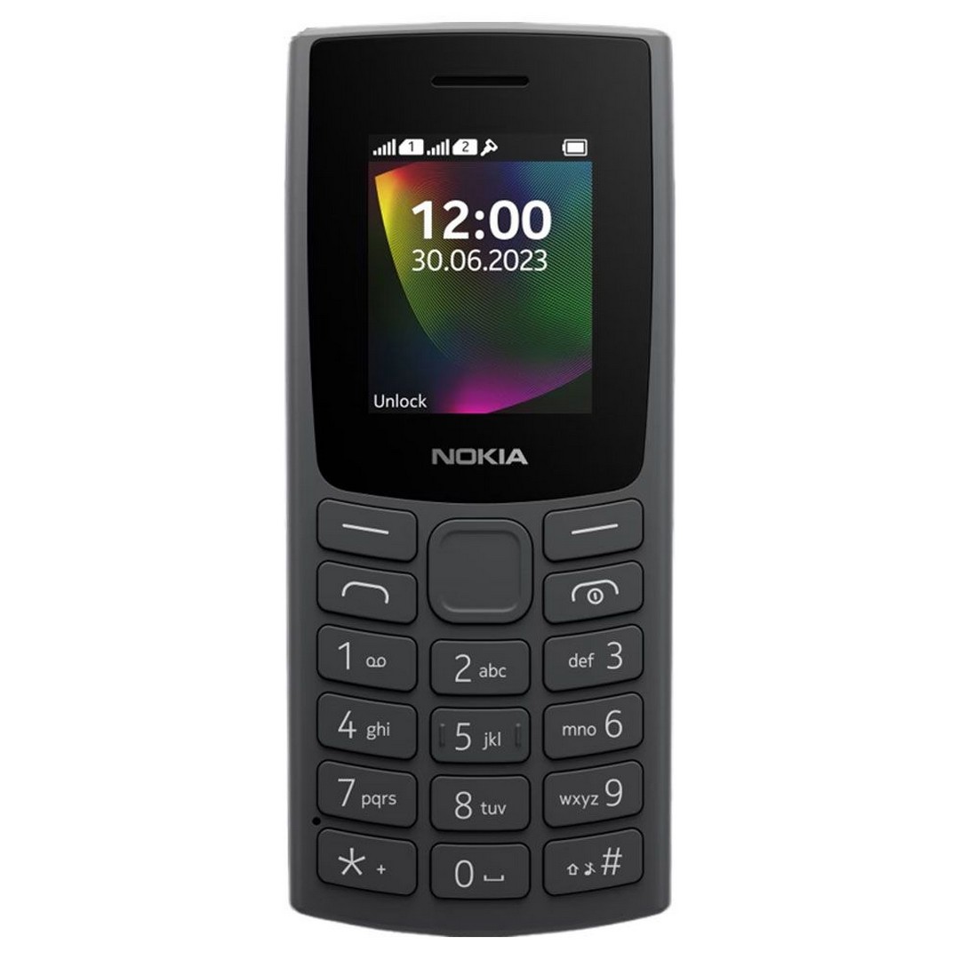 موبايل نوكيا 106 - شريحتين - أسود