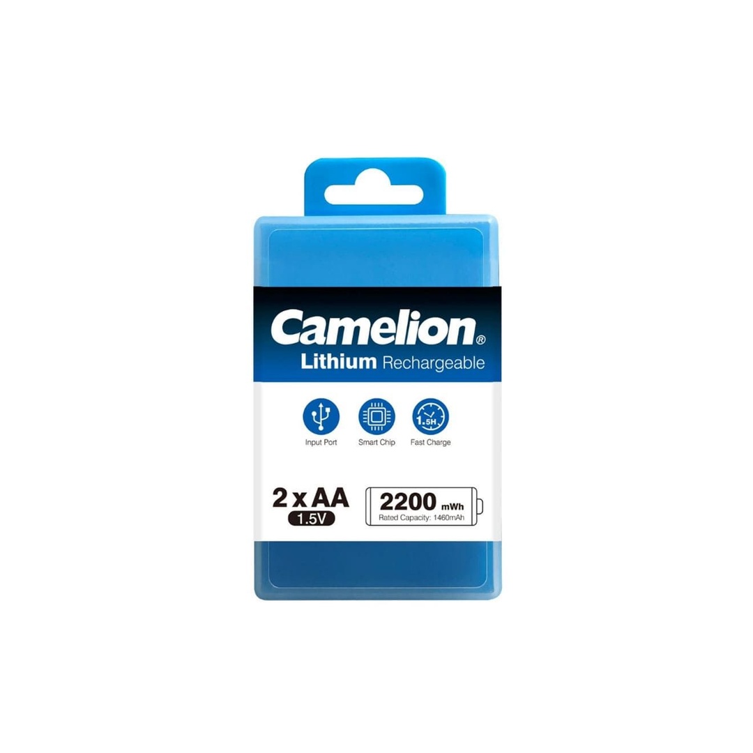 كاميليون بطارية ليثيوم قابلة لإعادة الشحن AA موديل UB-AA2200-PBH2