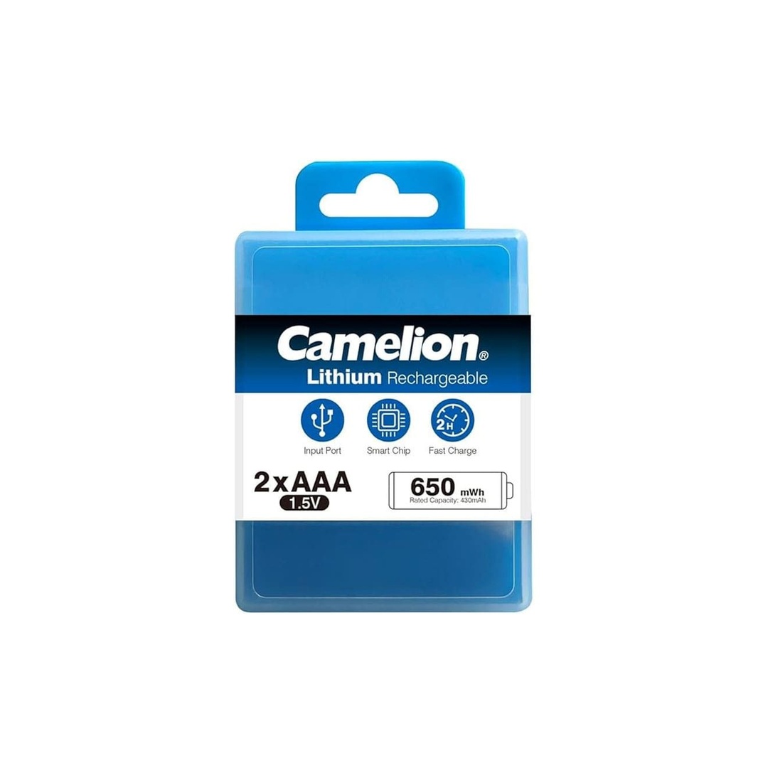 كاميليون بطارية ليثيوم قابلة لإعادة الشحن AAA موديل UB-AAA650-PBH2