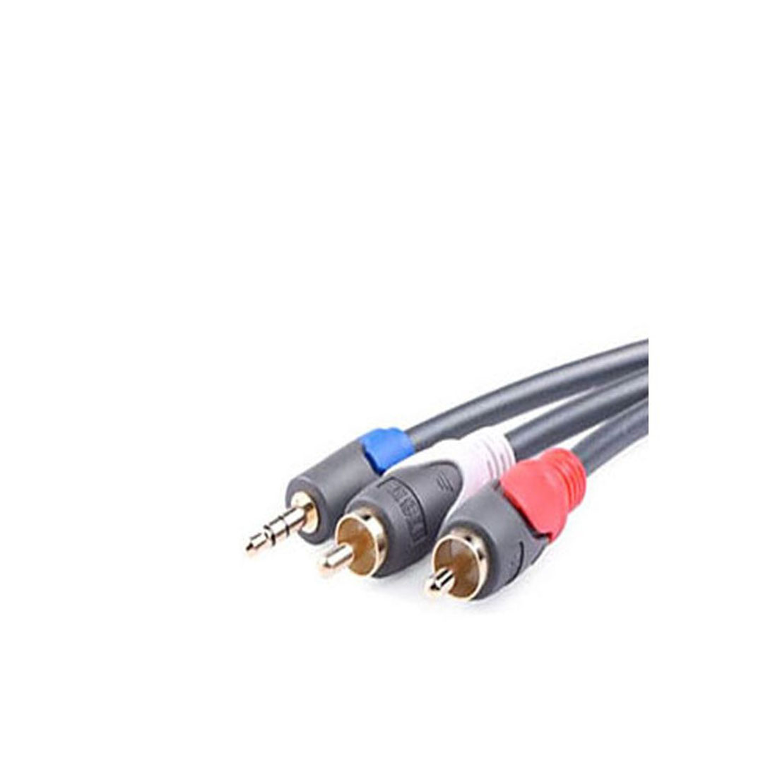 CV203 كابل ستيريو 2*1 - 1.8 متر - أسود