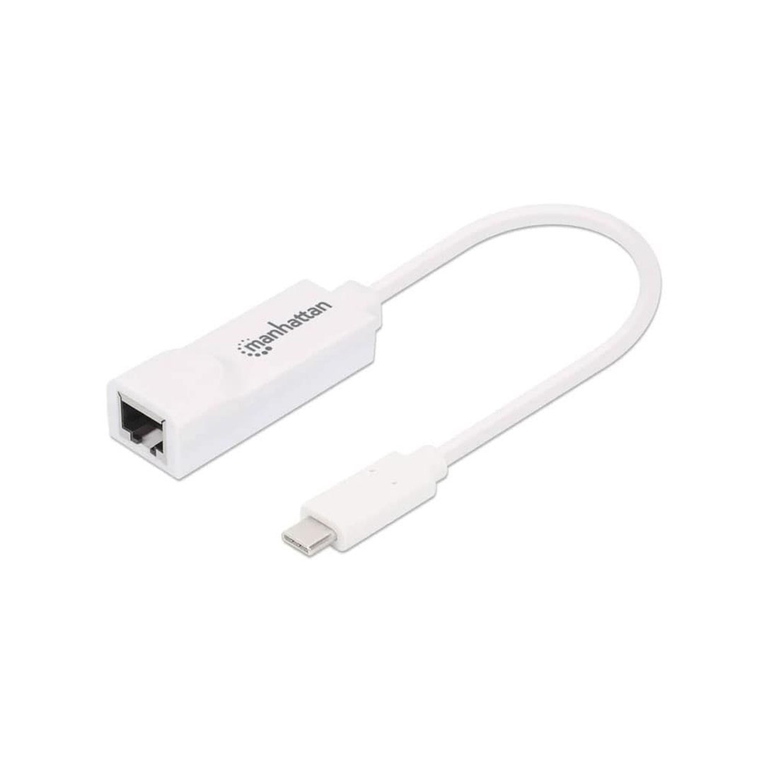 507585 محول من USB-C 3.2 إلي أنترنت Gigabit - أبيض