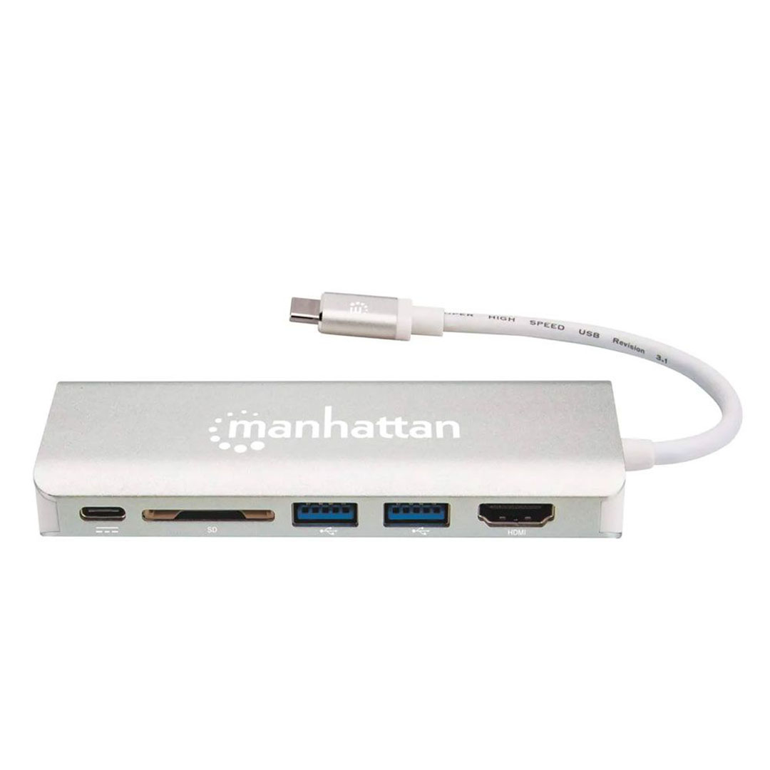 152075 كابل سرعة عالية USB-C متعدد المخارج - رمادي