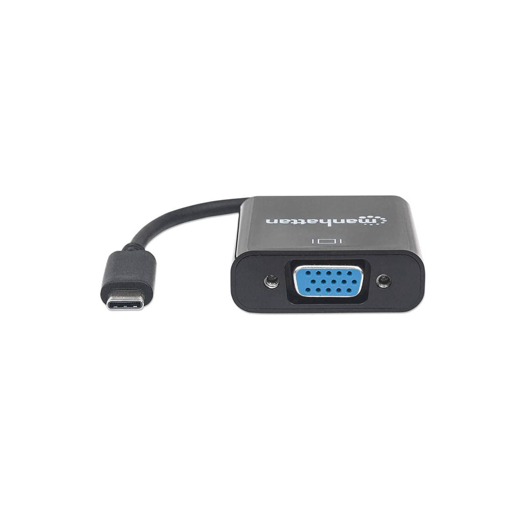 كابل محول من Type-C إلي VGA -15 سم- أسود