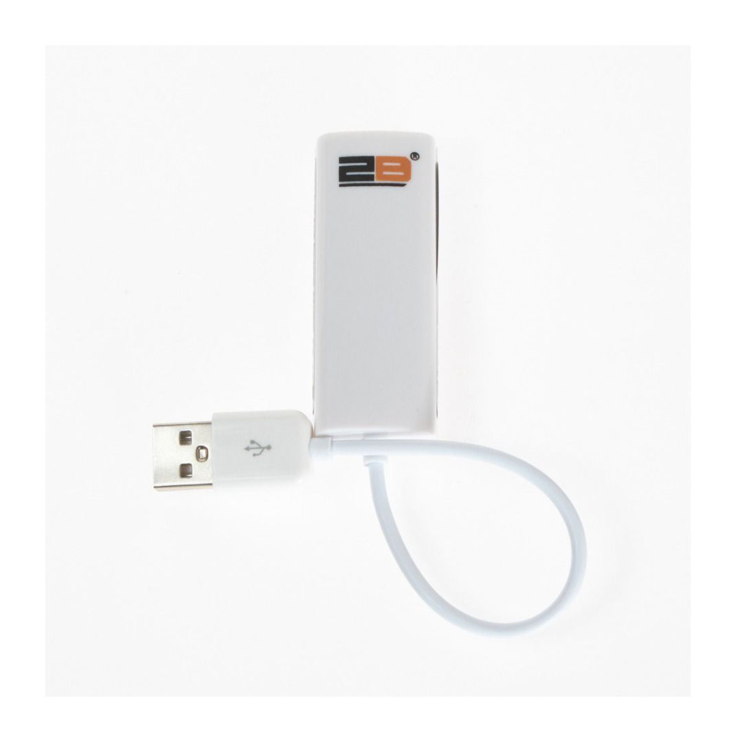 CV668 كابل محول من يو أس بي 2.0 الى LAN - أبيض