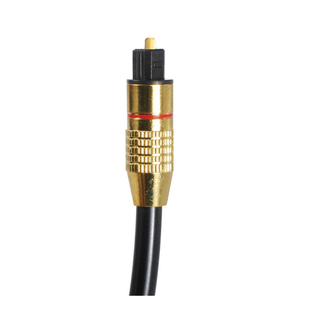 DC556 كابل Toslink Fiber Optical - 5 متر - أسود