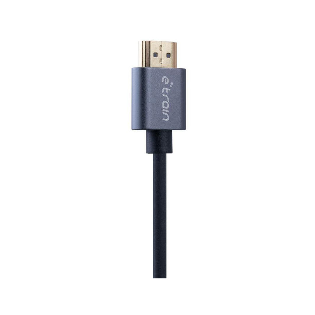 DC891 كابل دائري من HDMI الي HDMI - 1.5 متر- 4K - رمادي