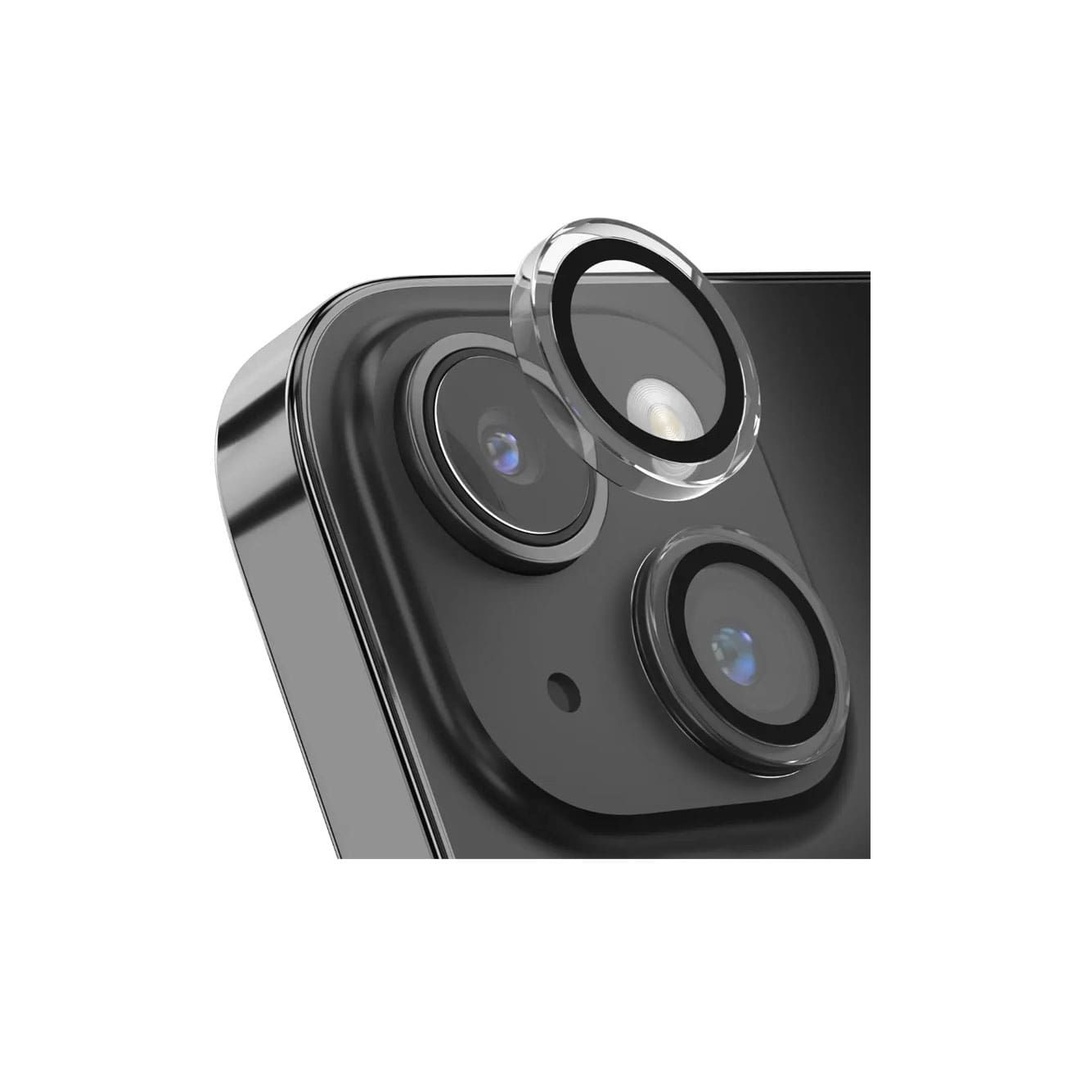 واقي عدسات كريستال - 2 قطع - لهاتف أيفون 15 و 15 بلس - شفاف