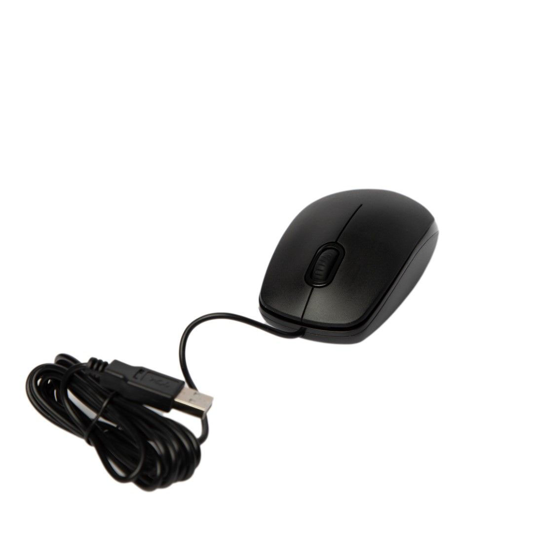 MO663 - ماوس سلكى - سلك 2 متر - أسود