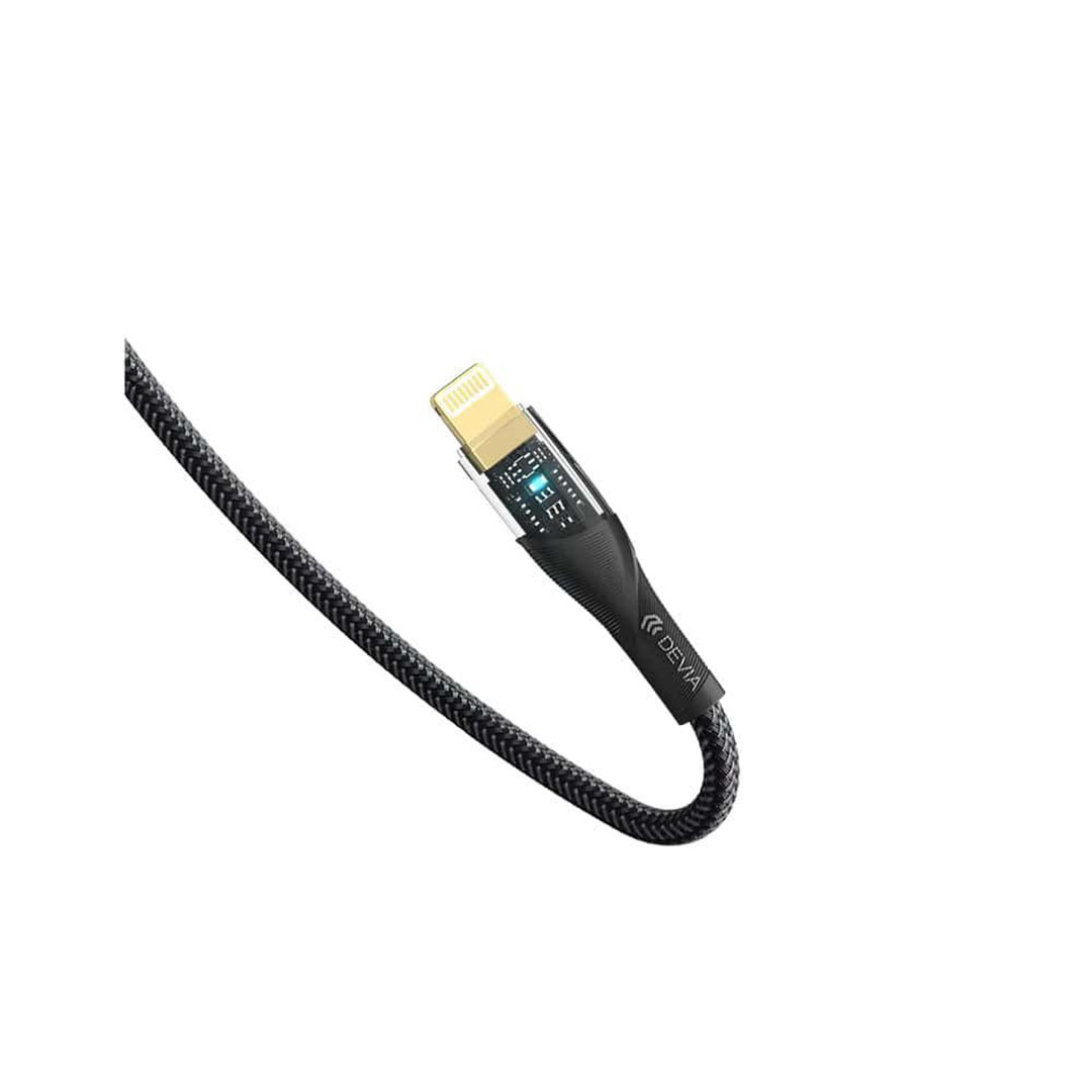 كابل شاحن ايفون 1 متر - USB/Lightning - أسود