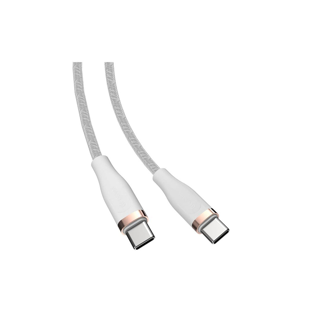 EC320 كابل شحن Type-C/Type-C - أبيض