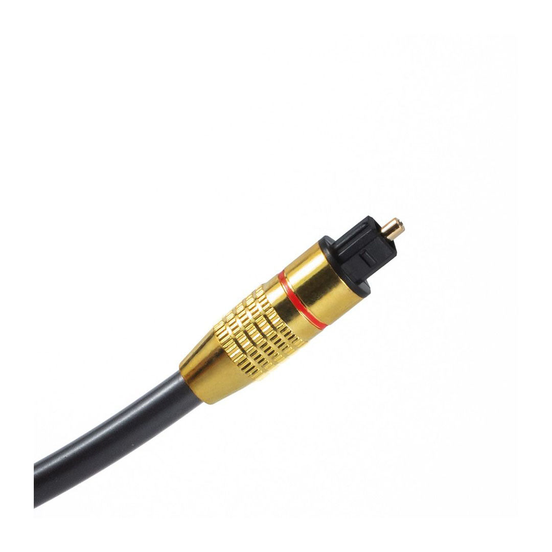 DC556 كابل Toslink Fiber Optical - 5 متر - أسود