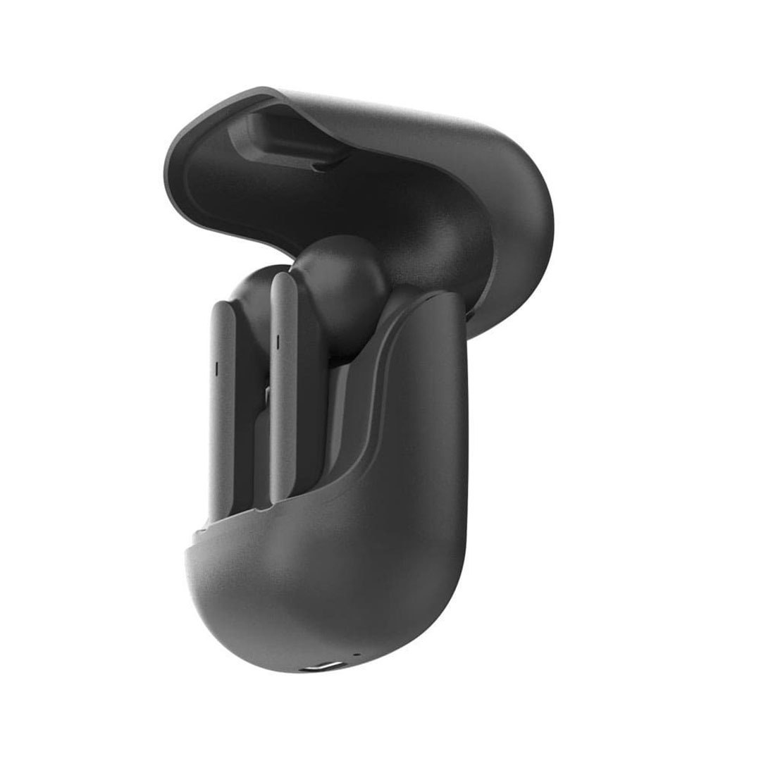 HP611 سماعة أذن لاسلكية مع حافظة الشحن - أسود