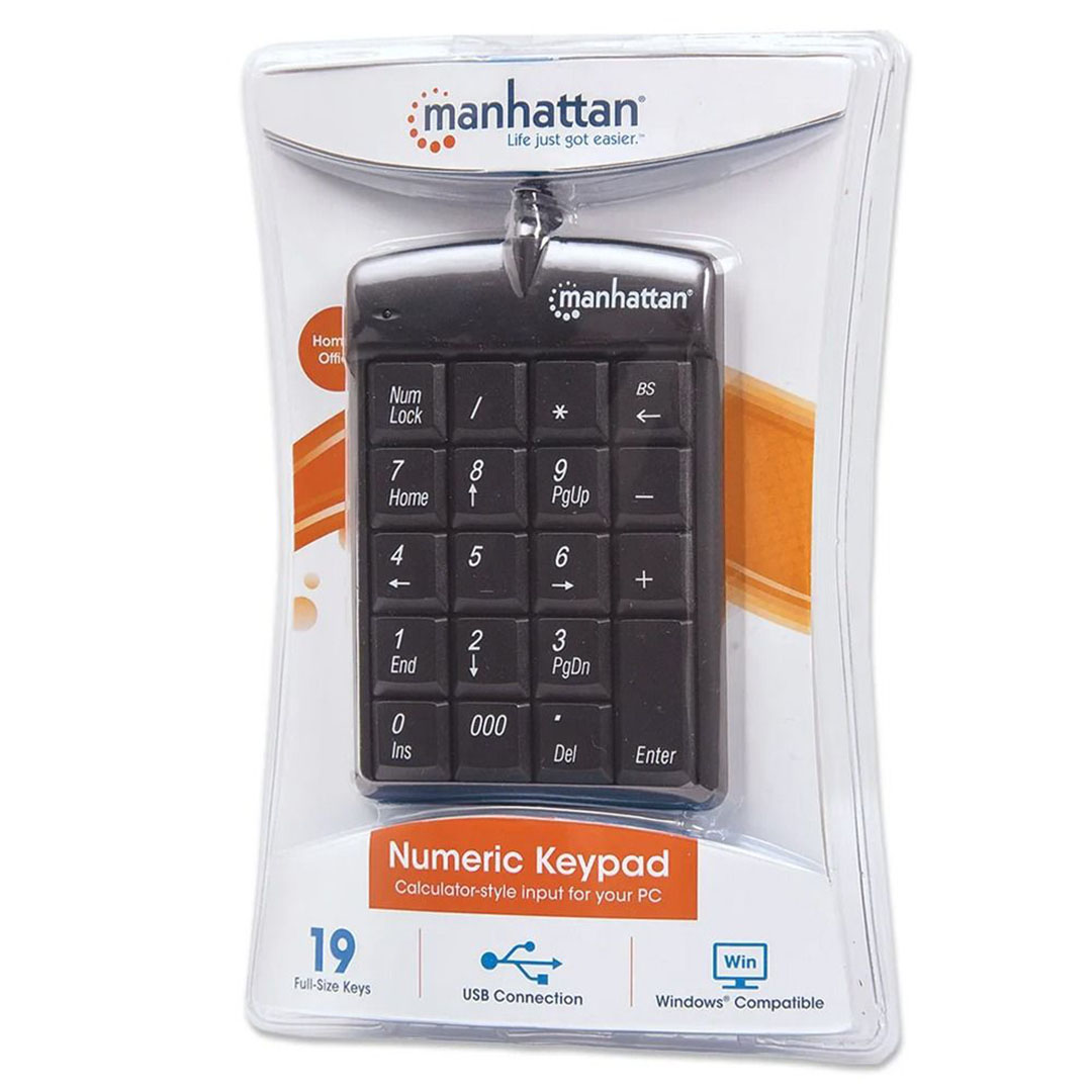 لوحة مفاتيح رقمية USB سلكية - أسود