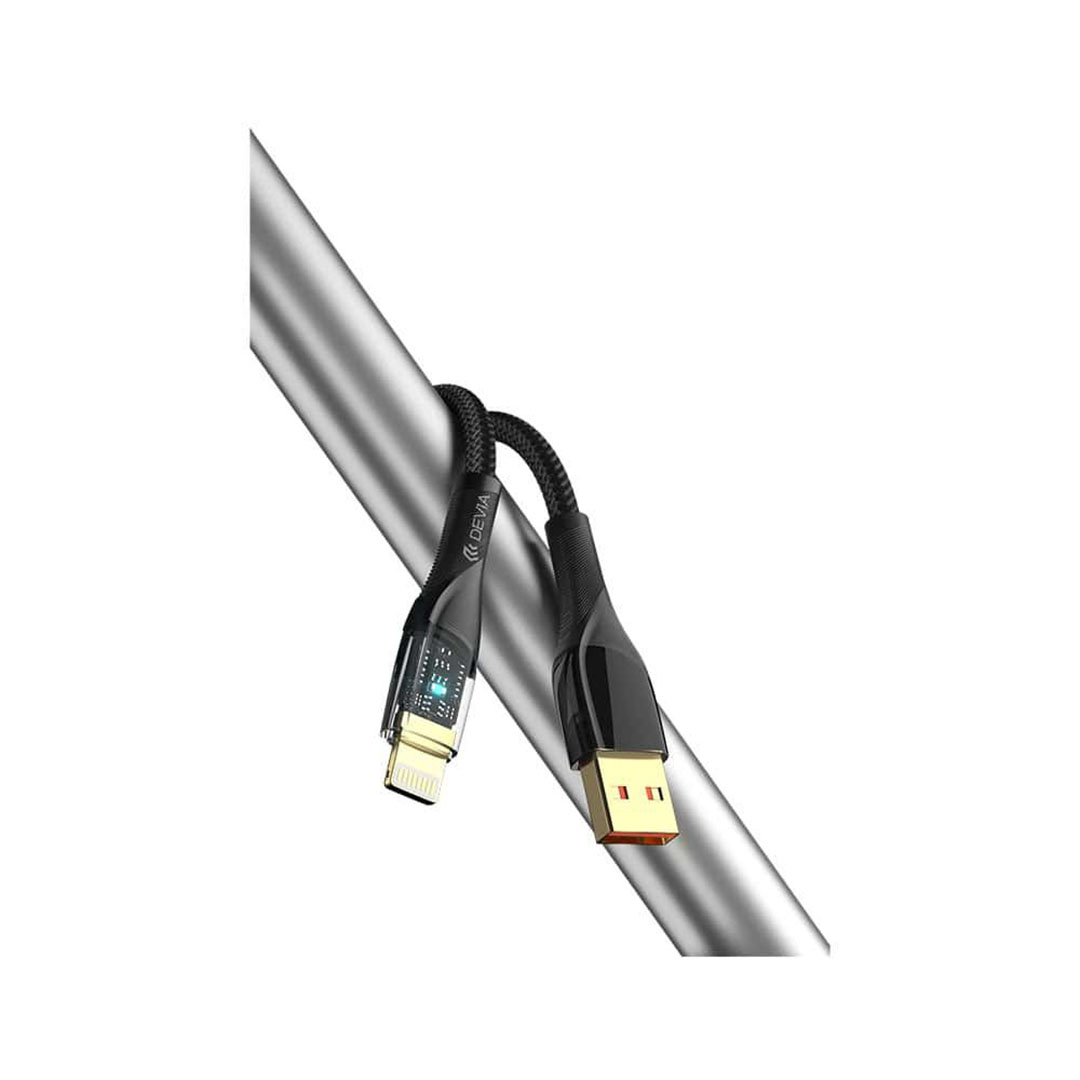 كابل شاحن ايفون 1 متر - USB/Lightning - أسود