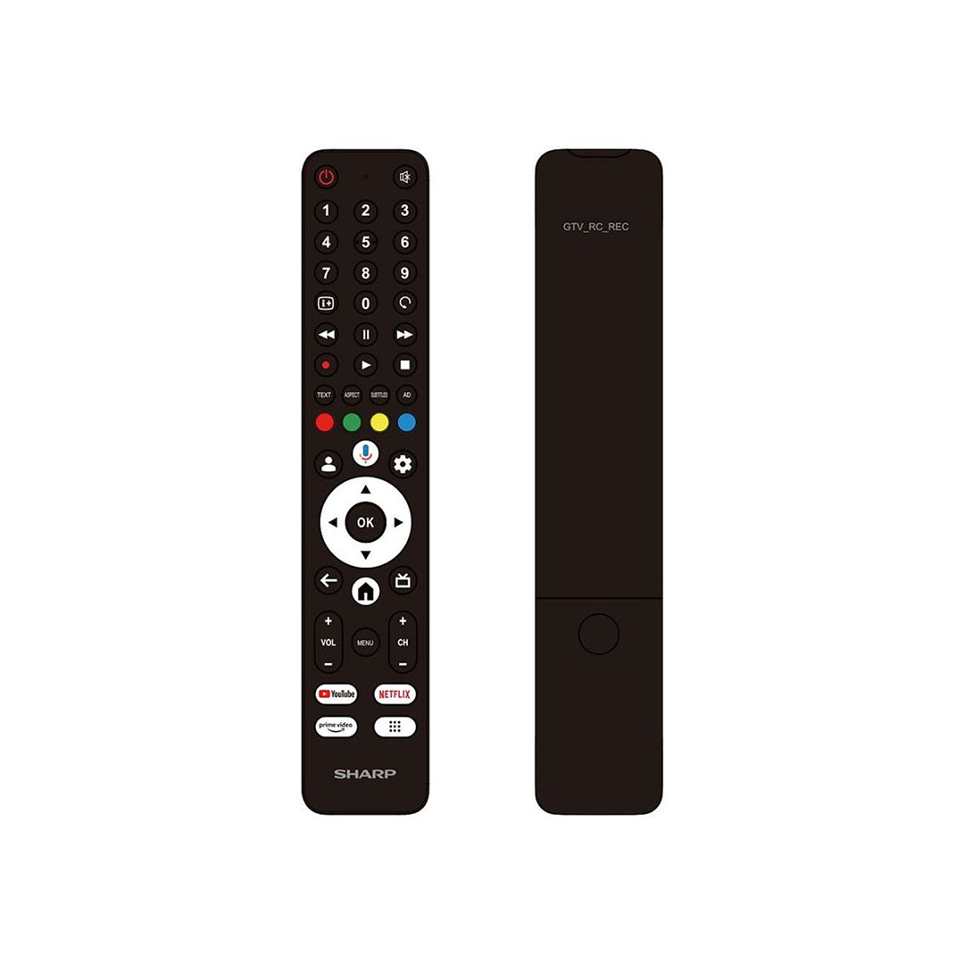 تلفزيون شارب - 65 بوصة - 4K UHD - سمارت Google TV - بدون اطار - اسود - 4T-C65FJ16EX