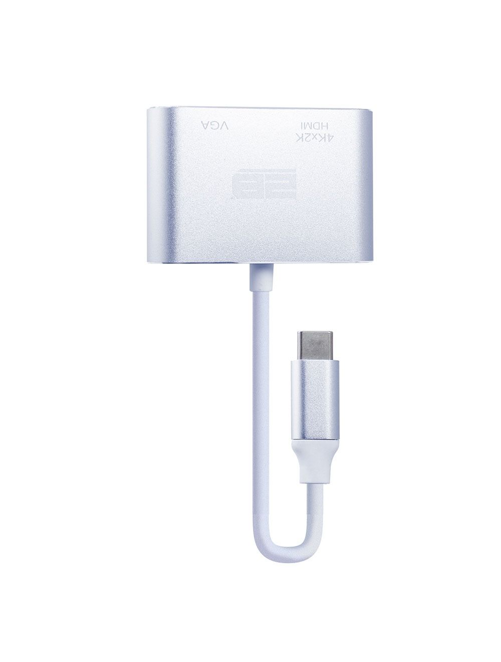 CV143 محول من Type-C الي HDMI - فضي