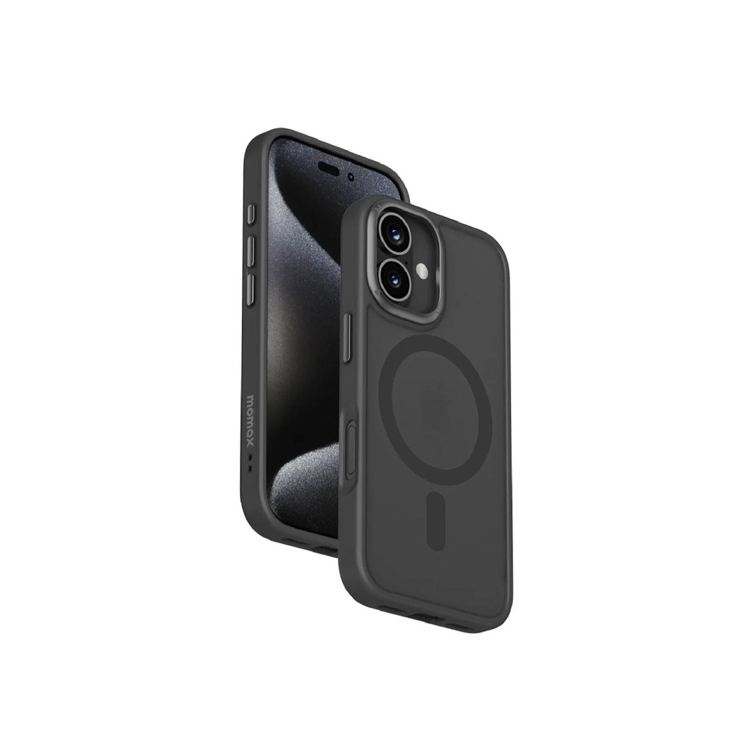 موماكس بلاي جراب ظهر مغناطيسي لهاتف أيفون 16 برو - أسود