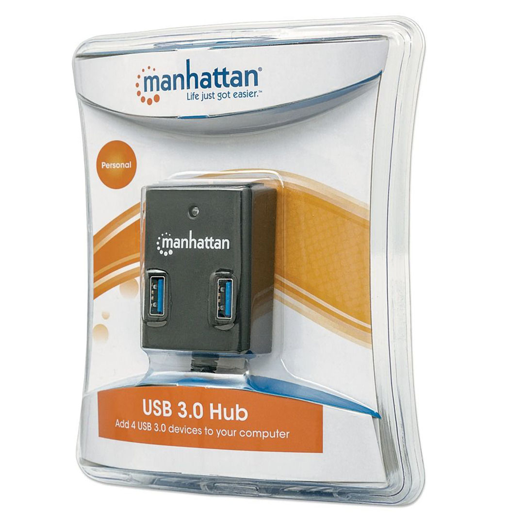 162296 موزع طاقة USB 3.0 فائق السرعة مزود بـ 4 منافذ