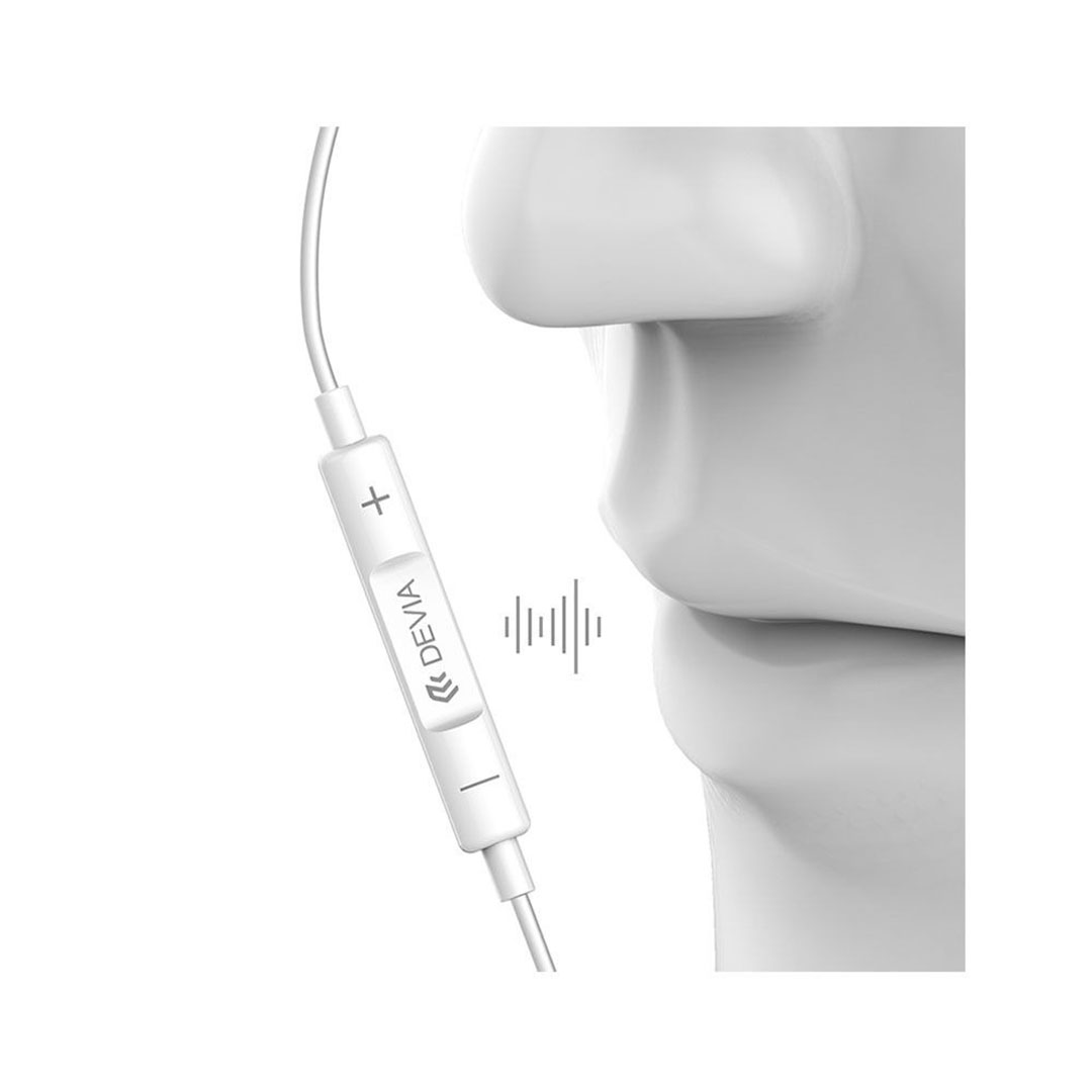 EM029 سماعة أذنٍ ستريو سلكية - أبيض