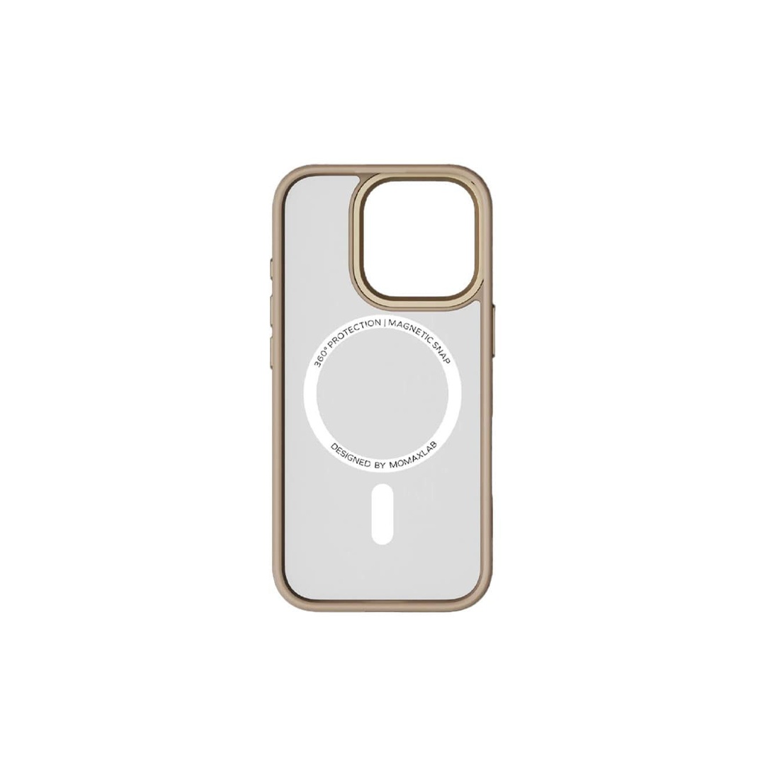 موماكس بلاي جراب ظهر مغناطيسي لهاتف أيفون 16 برو ماكس - التيتانيوم الصحراوي