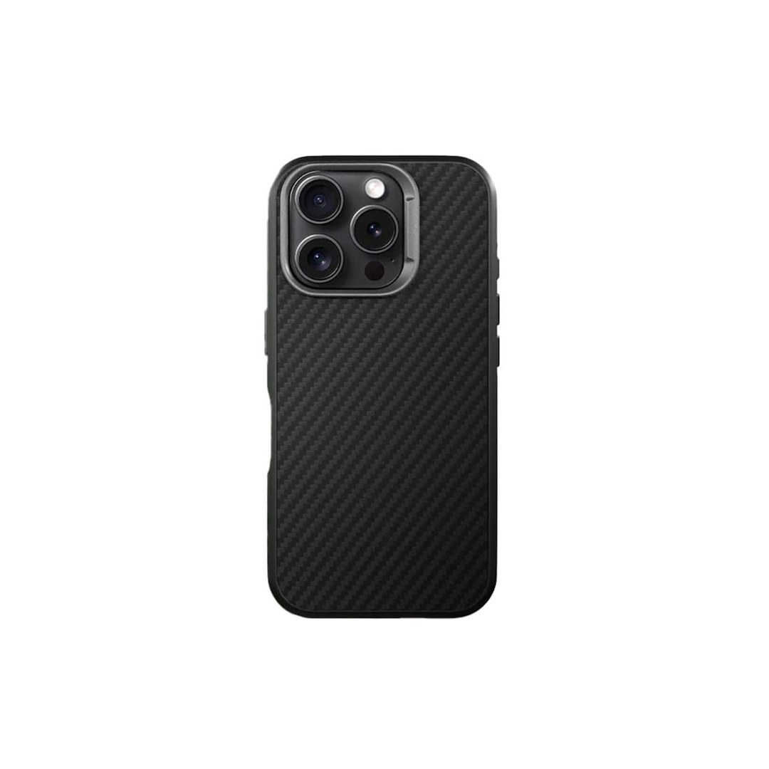 كيفلر جراب ظهر - لهاتف أيفون 16 برو ماكس مع MagSafe Ultra-Thin - أسود