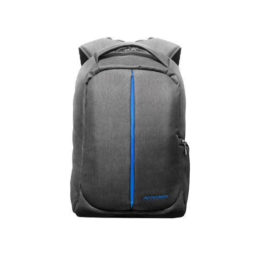 BG04A شنطة ظهر لللابتوب ضد السرقة - 15.6 بوصة - رمادي