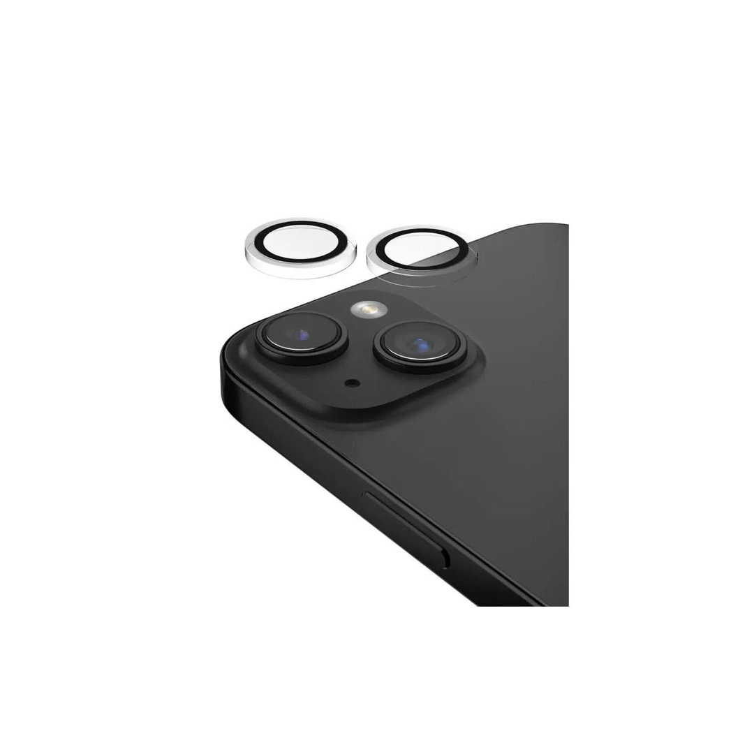 واقي عدسات كريستال - 2 قطع - لهاتف أيفون 15 و 15 بلس - شفاف